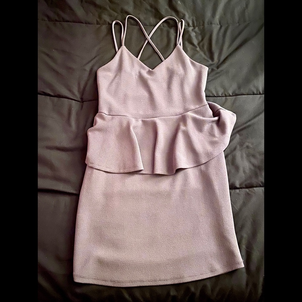 Grey mini dress